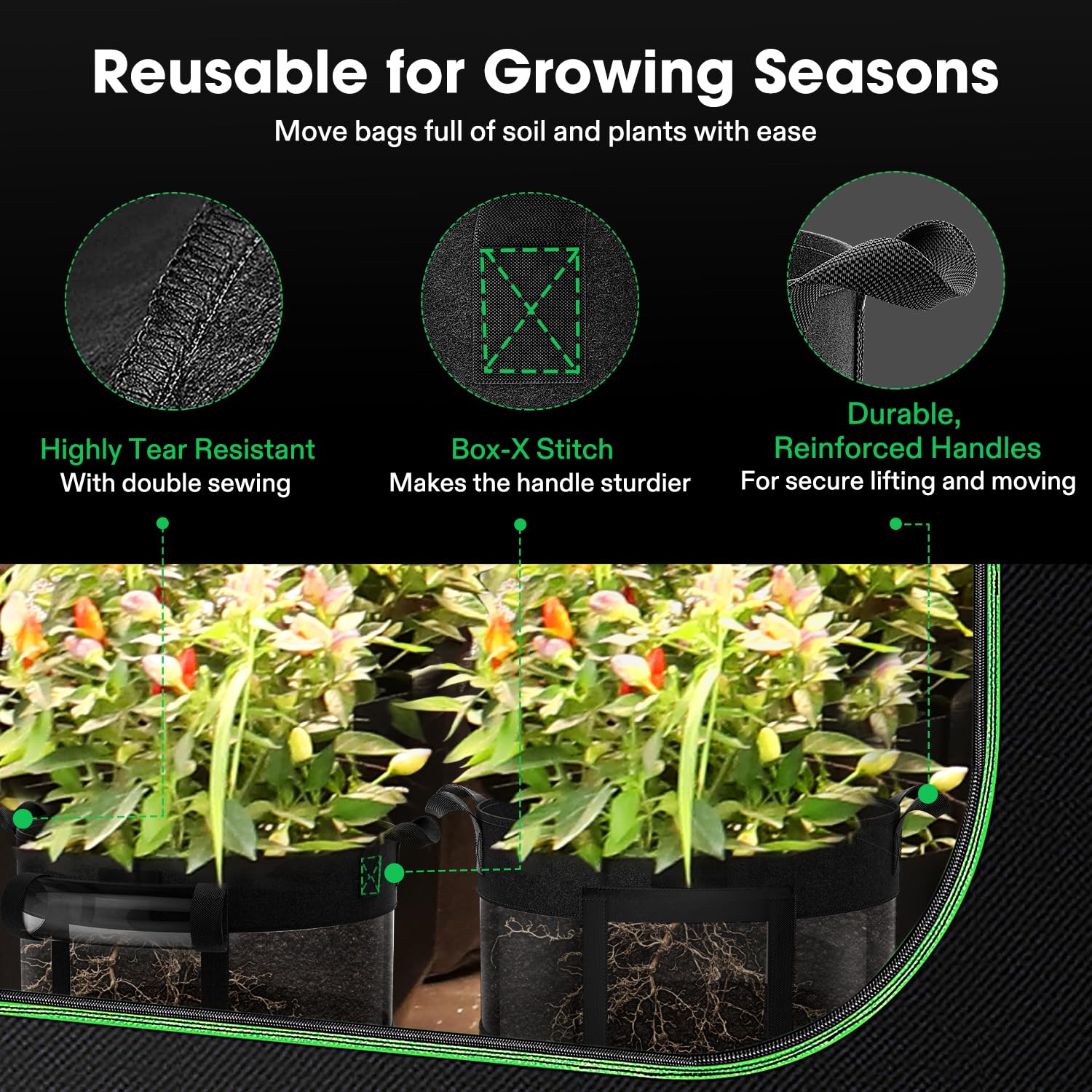 VIVOSUN reusable design supports multiple seasons and simple storage.