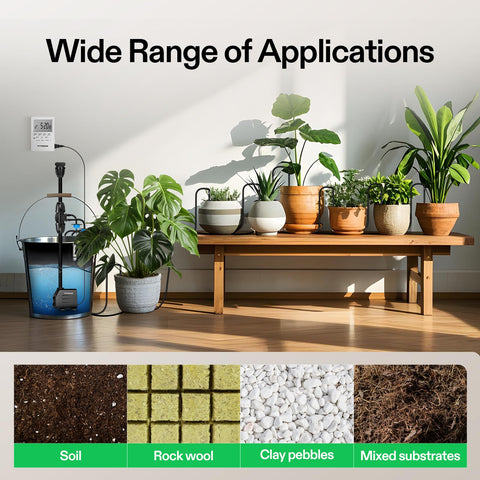 VIVOSUN kit compatible with rockwool and coco coir growing media