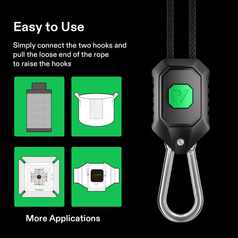 VIVOSUN versatile hanging solution for reflectors and shades