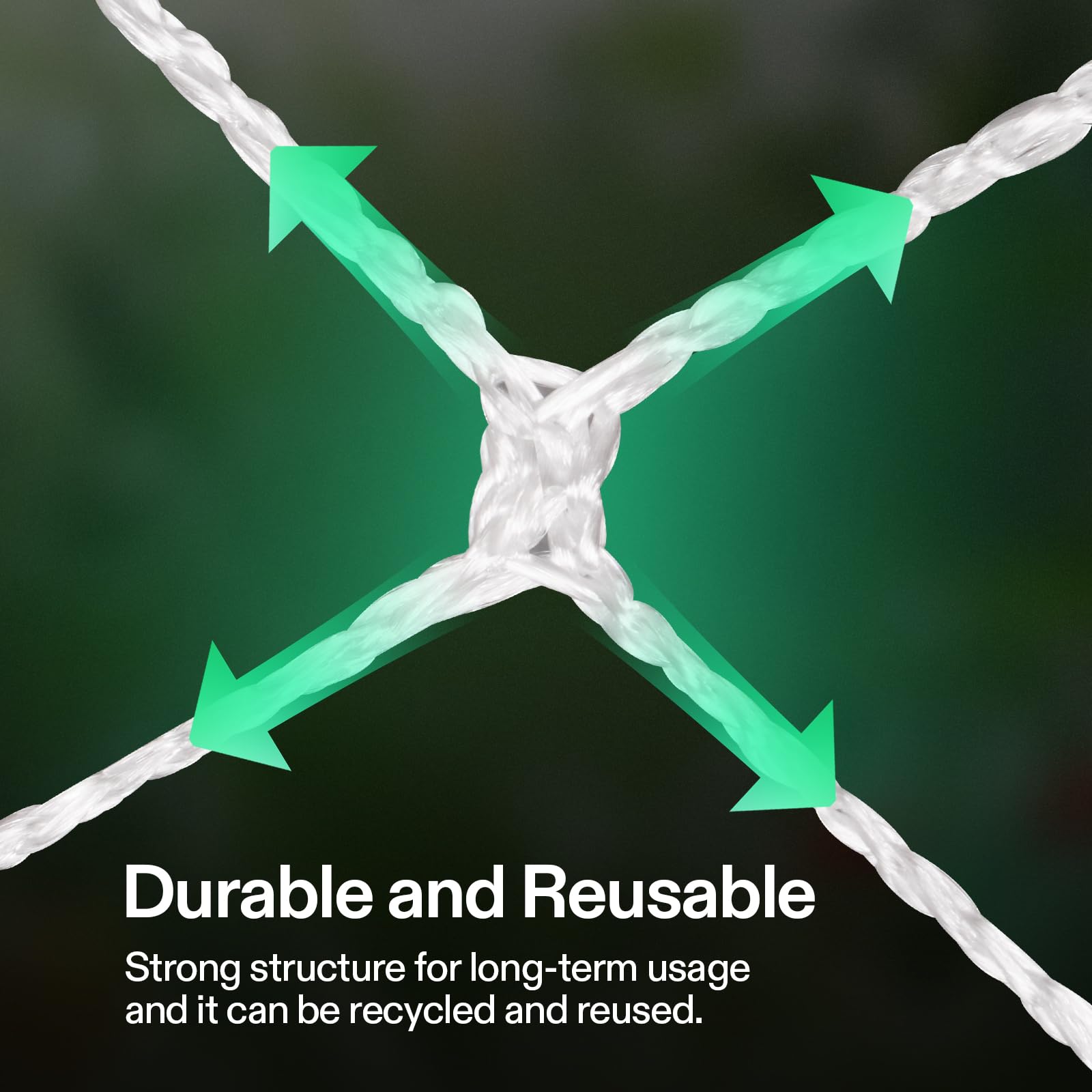 VIVOSUN netting installed vertically demonstrates space-saving plant growth in a garden.