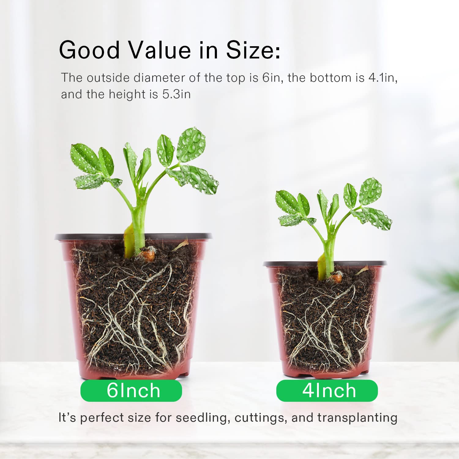 VIVOSUN nine-hole drainage pots ensure proper water flow