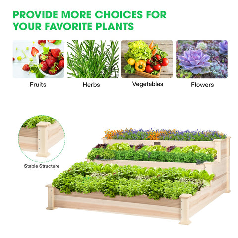 VIVOSUN weather-ready raised bed suited to patios and backyards.