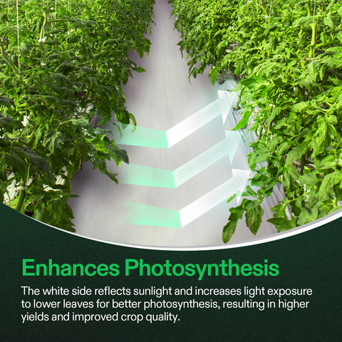 VIVOSUN Panda Film is a versatile poly option for planters and floors.