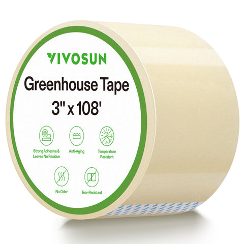 VIVOSUN 6.3 mil patch tape boosts durability of plastic sheeting.