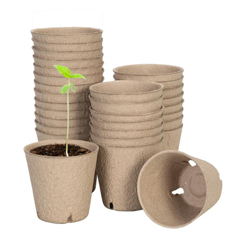 VIVOSUN peat pots 3-15 inch seed starting pots with drainage holes support healthy roots