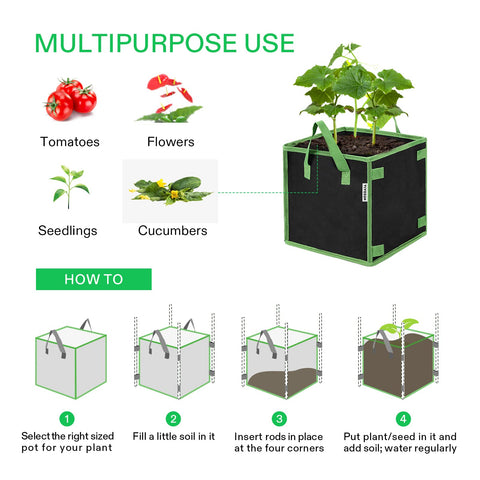 VIVOSUN permeable fabric provides drainage and prevents overwatering