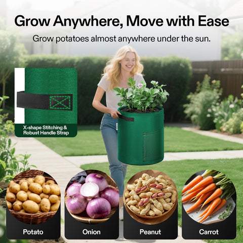 VIVOSUN reusable potato grow bag ready for next season.