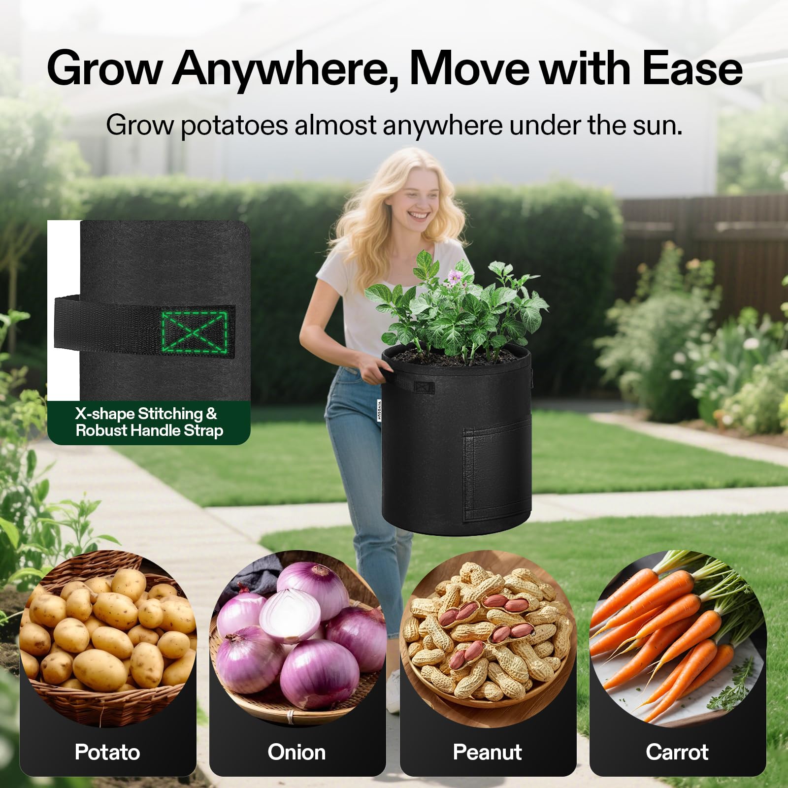 VIVOSUN portable design fits patios and balconies.