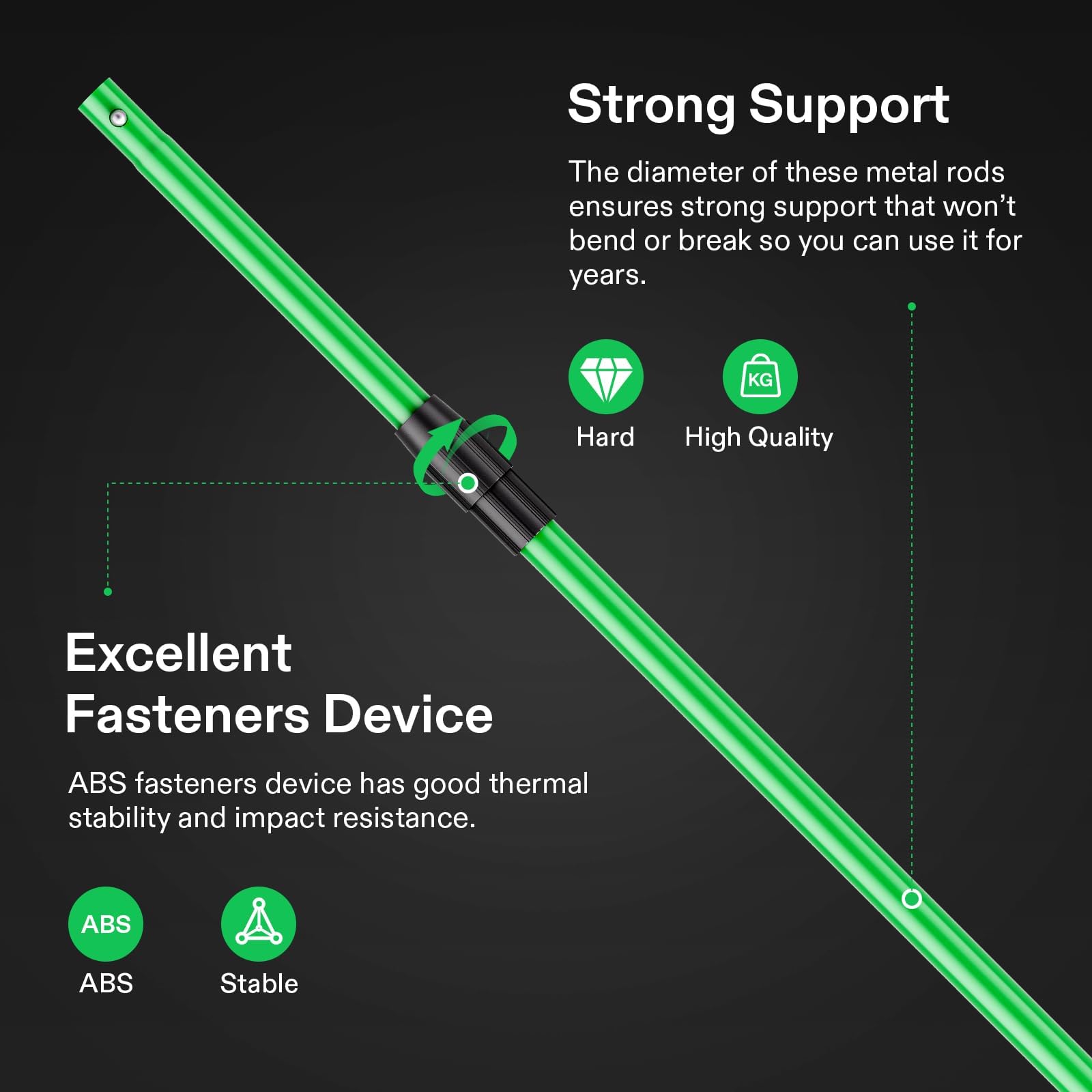 VIVOSUN PP material hooks are lightweight yet durable for everyday use