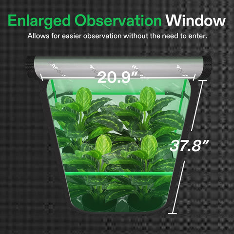 VIVOSUN PRO tent supports heavy load up to 400 lbs for gear and plants