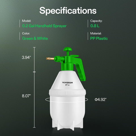 VIVOSUN pump sprayer suitable for indoor and outdoor plant care and cleaning