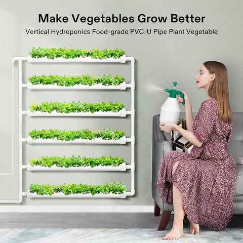 VIVOSUN PVC-U pipes 31-1-in-long for compact hydroponic setup