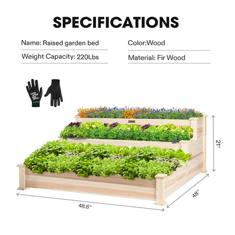 VIVOSUN customizable tiers keep herbs, veggies, and blooms separate.
