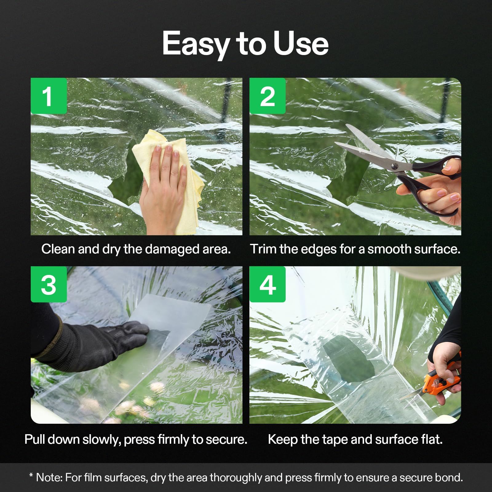 VIVOSUN reinforced tape strengthens polyethylene covers against punctures