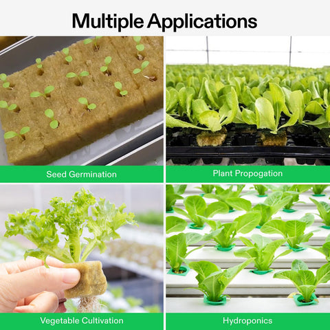 VIVOSUN rockwool cubes four-sheet pack for large propagation projects.