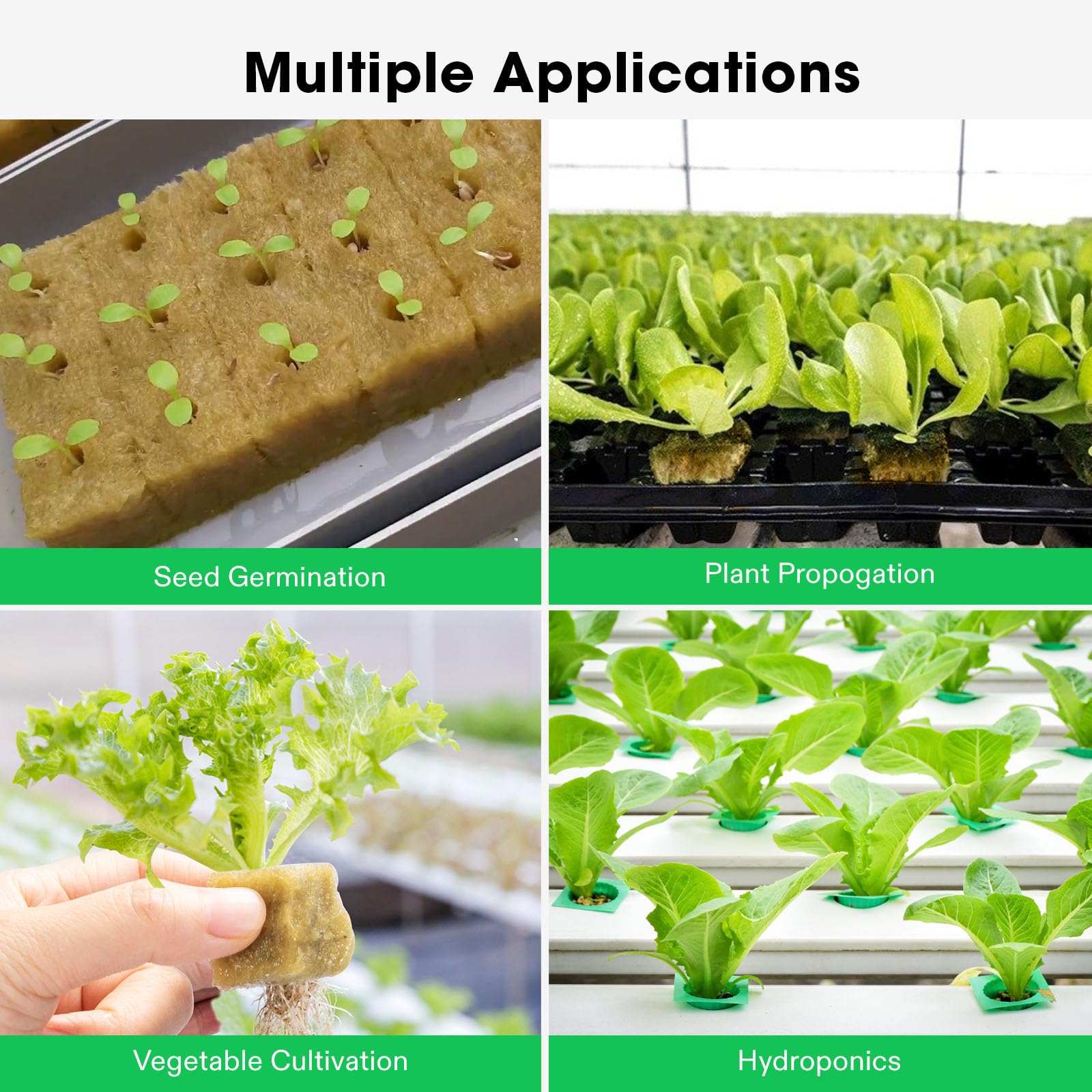 VIVOSUN 2 sheets pack includes 100 plugs for efficient hydroponic start.