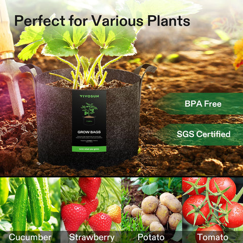 VIVOSUN thick fabric supports root health and reduces circling