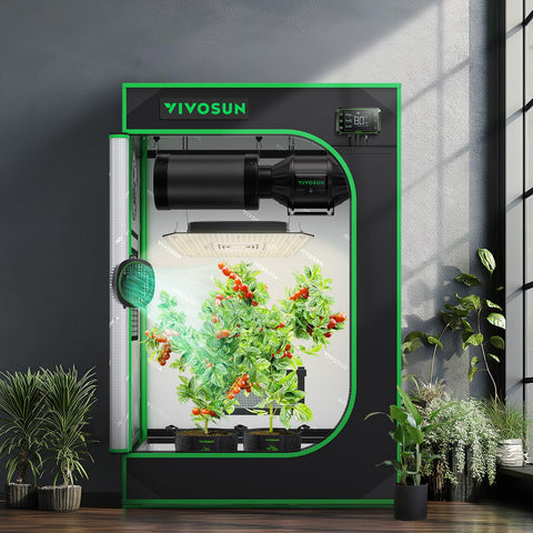 Openings in VIVOSUN S223 for ducts and cords to fit accessories