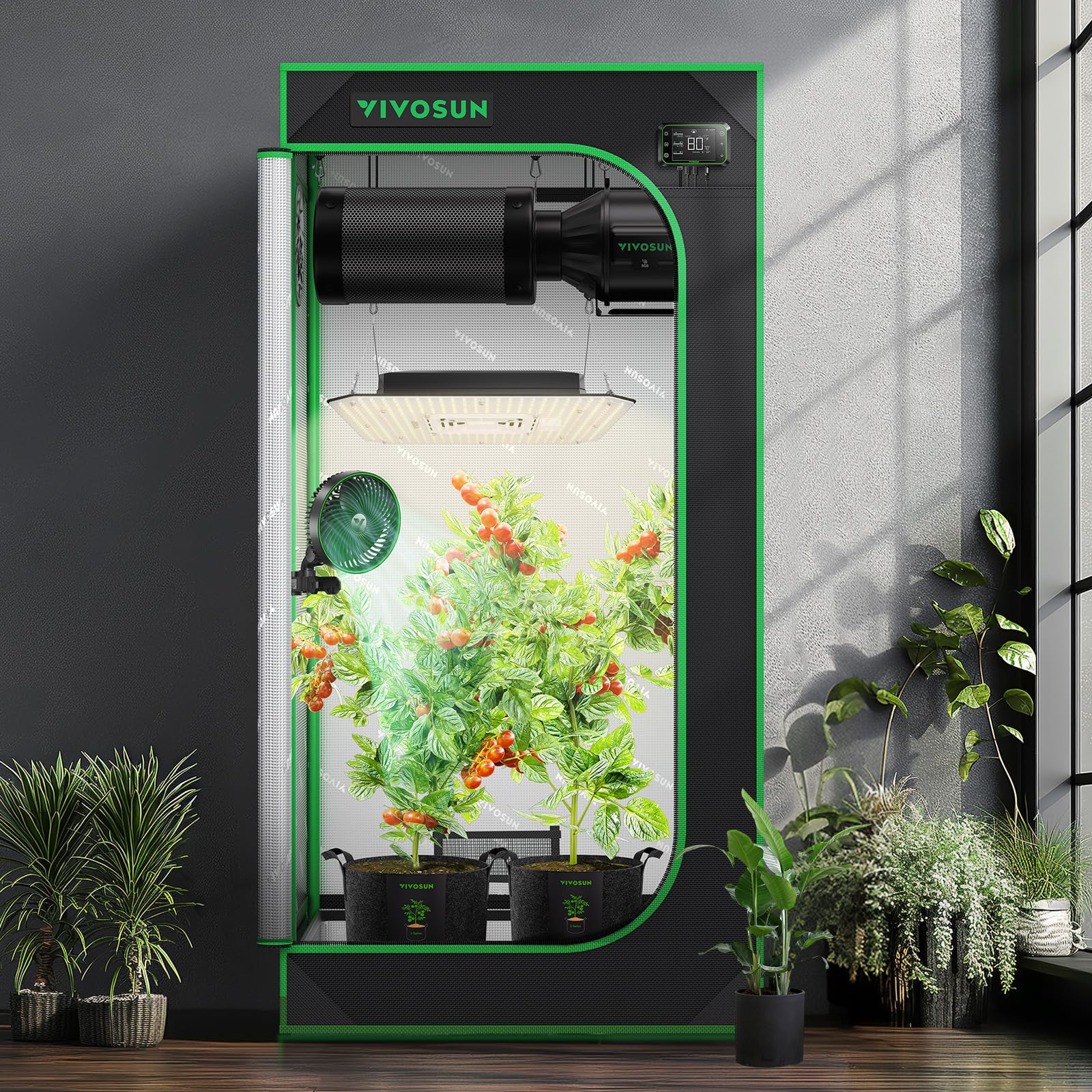 Easy assembly of VIVOSUN S224 enables quick home setup