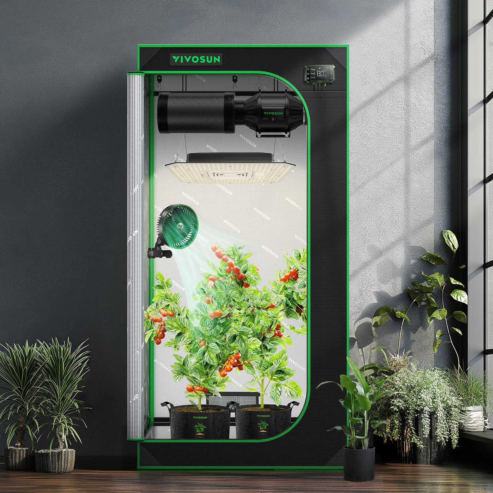 VIVOSUN S276 grow tent inner organizer for tools and accessories