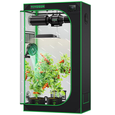 VIVOSUN S326 exterior view shows a sturdy tent frame for reliable indoor gardening.