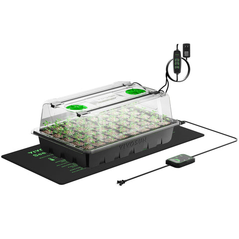 VIVOSUN seed-starter-tray 40-cell for organized germination and compact setup.