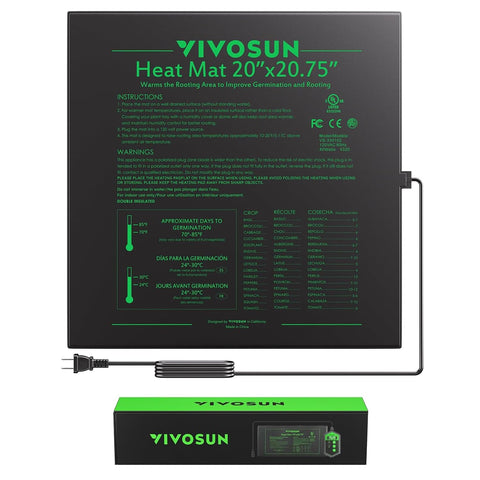 VIVOSUN seedling heat mat demonstrates durability for long-lasting indoor use.