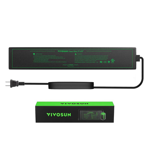 VIVOSUN seedling heat mat 3x20 inches provides steady warmth for germination and propagation.