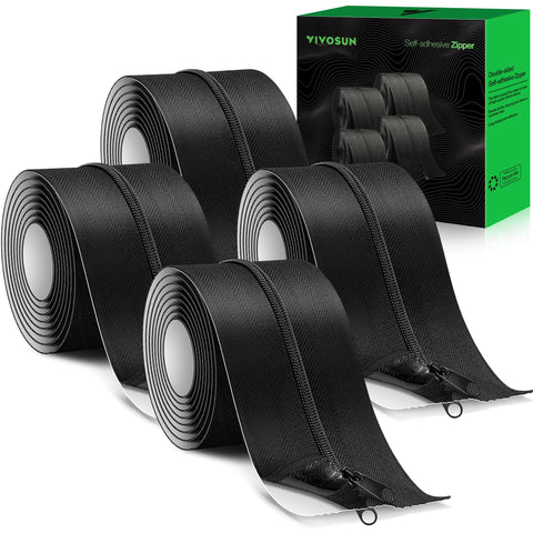 VIVOSUN self-adhesive zipper door for debris barriers with easy peel-and-stick install.