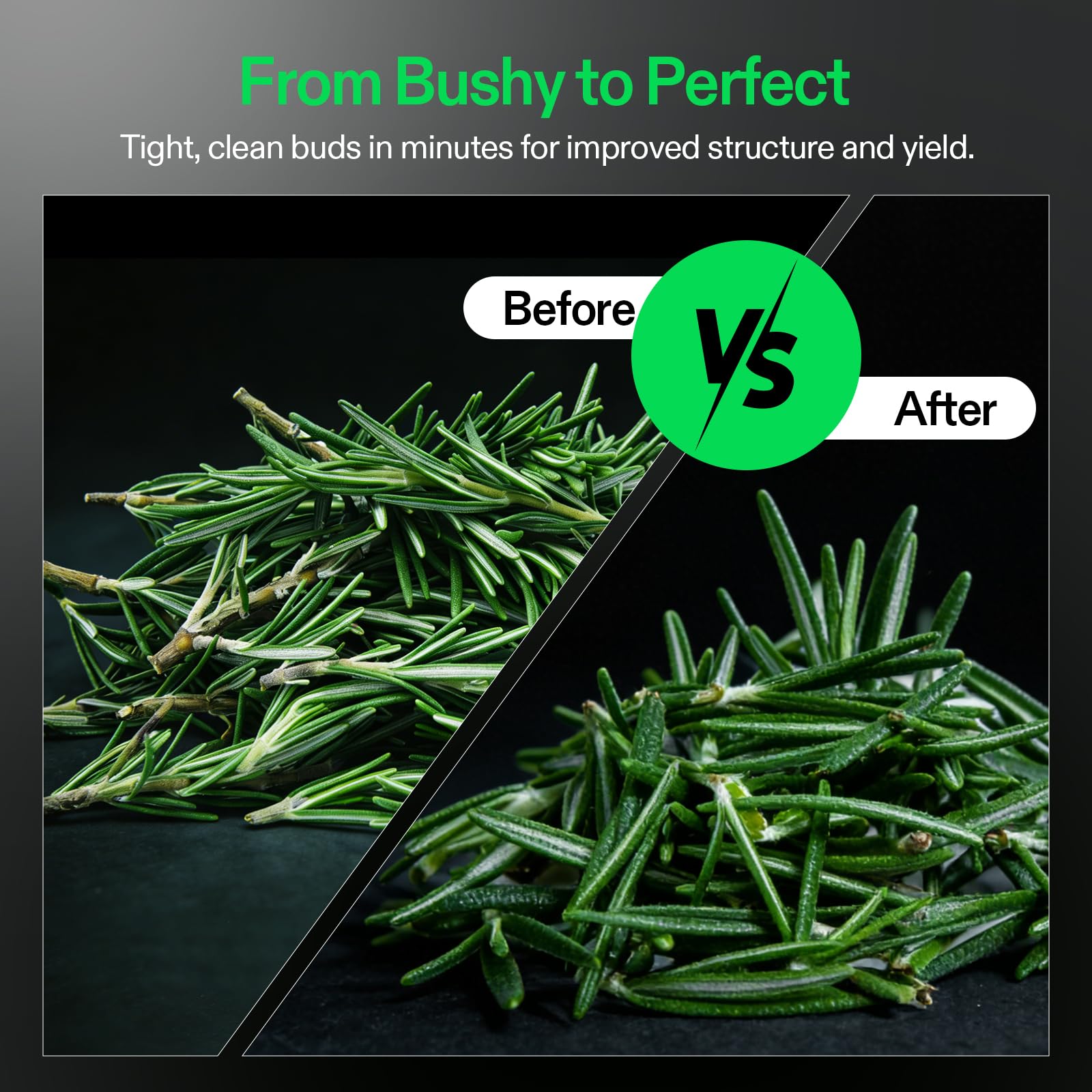 VIVOSUN sharp stainless steel blades deliver clean cuts