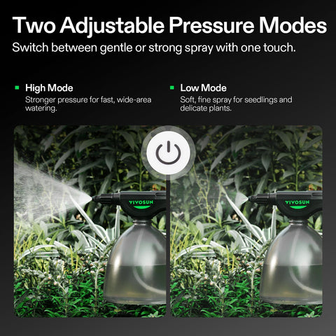 VIVOSUN adjustable nozzle switches between mist and jet for precision.