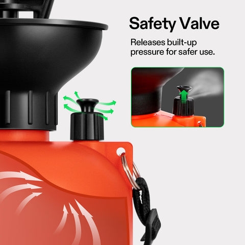 VIVOSUN sprayer with adjustable shoulder strap for hands free use.