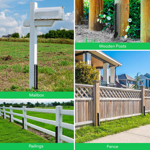Stability improvement for fence posts against wind with ground anchors