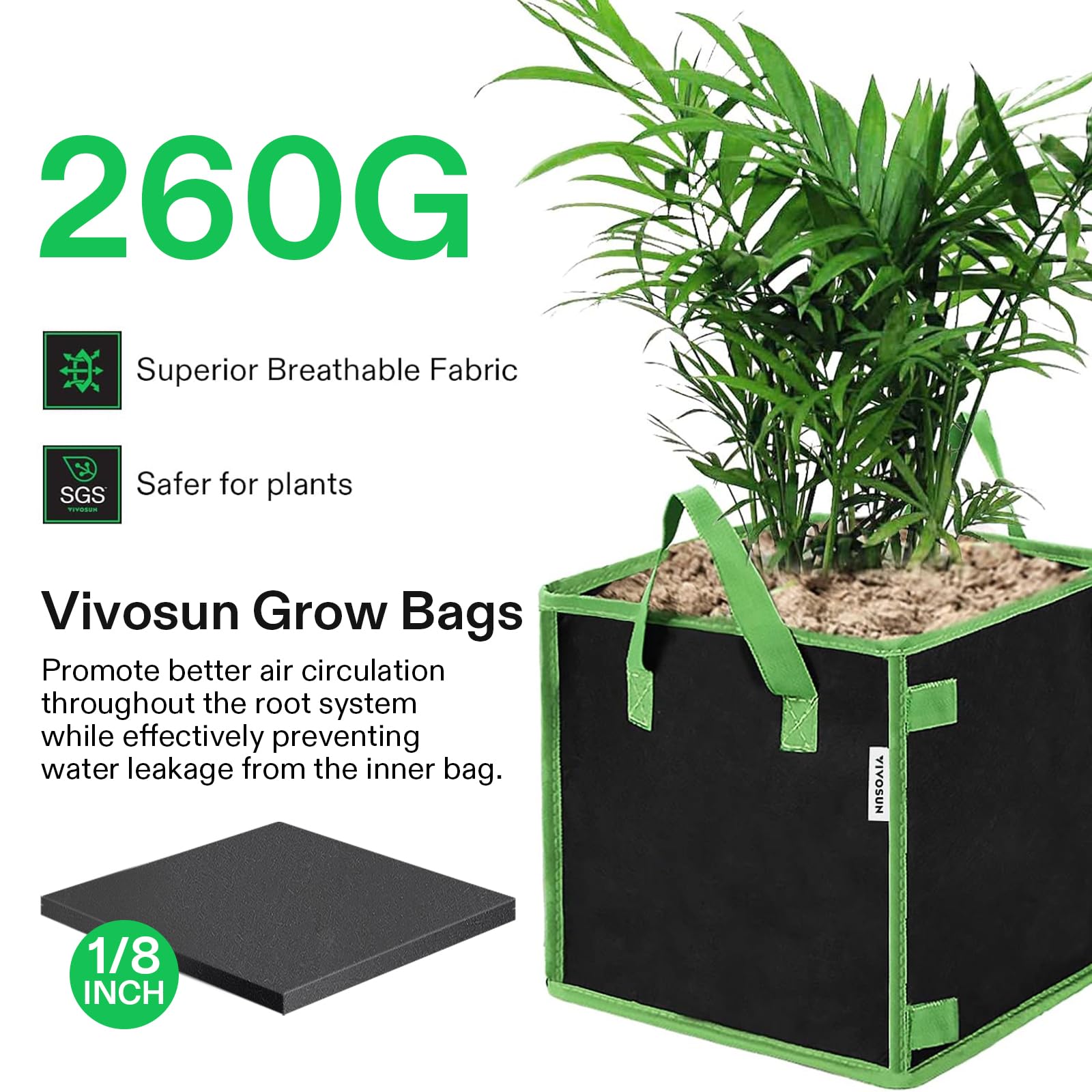 VIVOSUN four corner stick holders keep bags cube-shaped