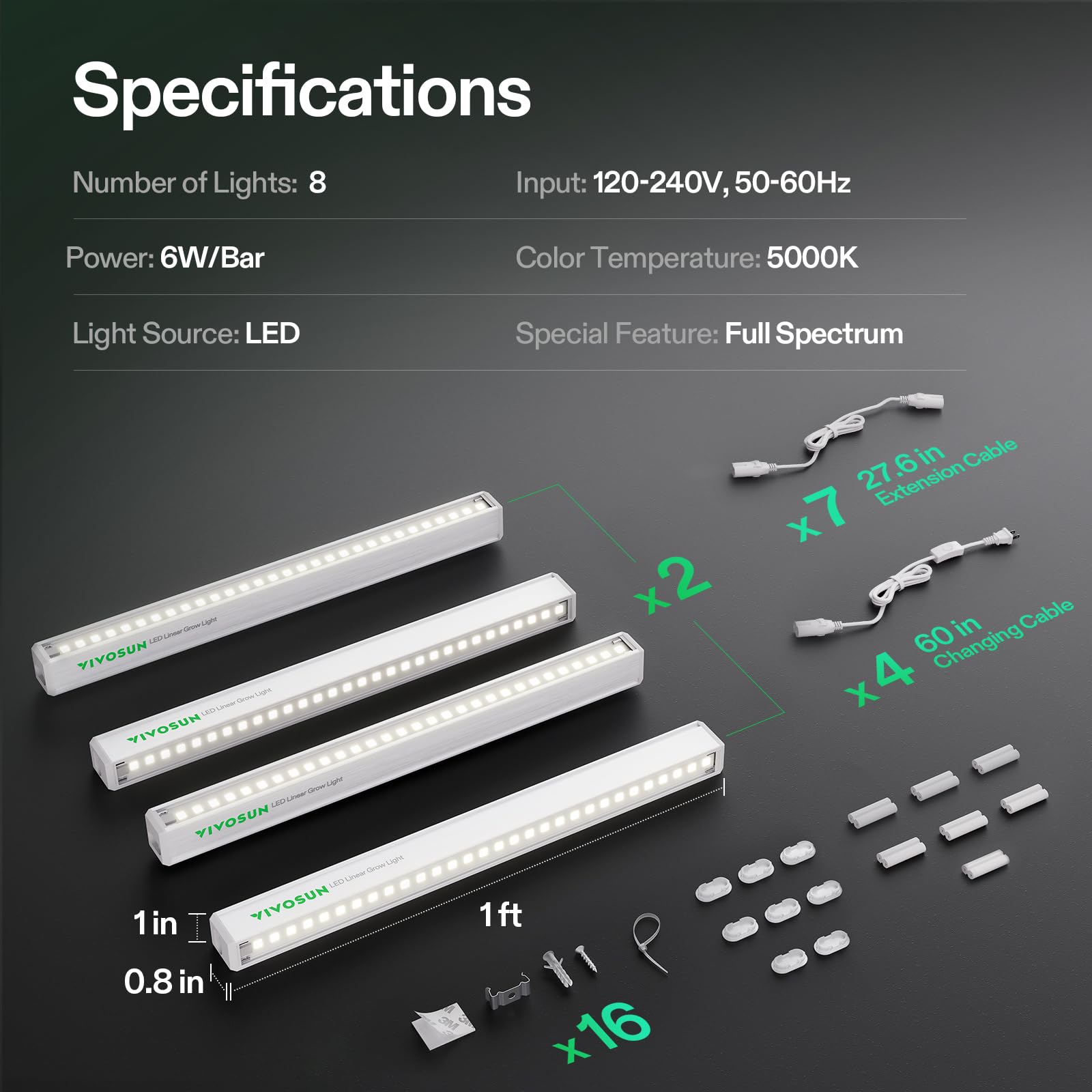 VIVOSUN T5 grow light installs easily with multiple mounting options.