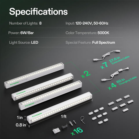 VIVOSUN T5 grow light installs easily with multiple mounting options.