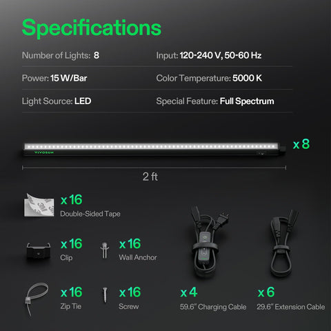 VIVOSUN T5 grow light compatible with SGS for safe indoor cultivation.