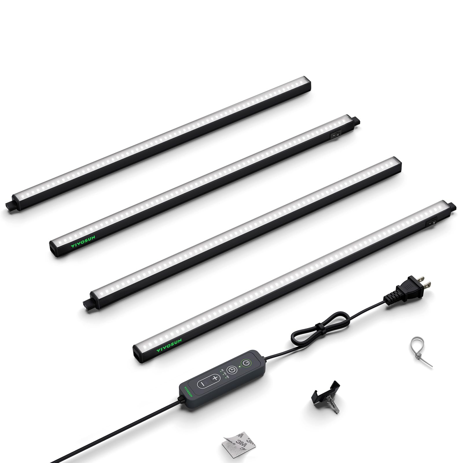 VIVOSUN T5 grow light strip full assembly delivers uniform indoor lighting for seedlings.