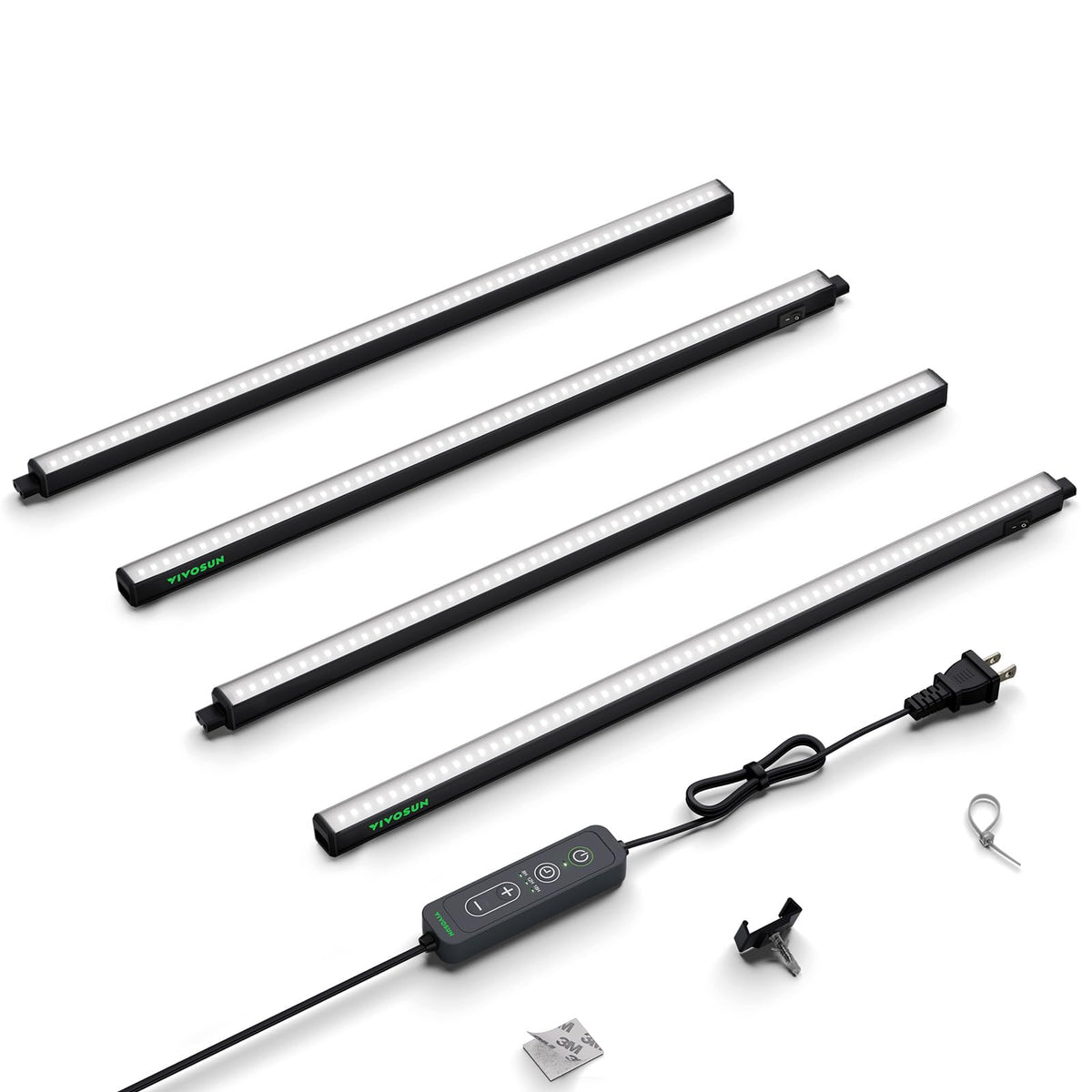 VIVOSUN T5 grow light strip full assembly delivers uniform indoor lighting for seedlings.