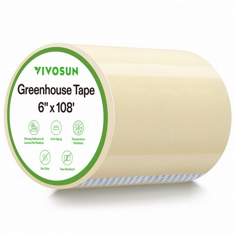 VIVOSUN quick seal on plastic sheeting for reliable patches.
