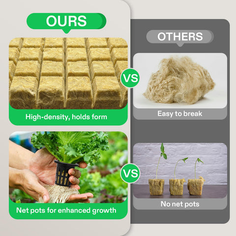 VIVOSUN tower garden-compatible cubes and net pots for versatile growing