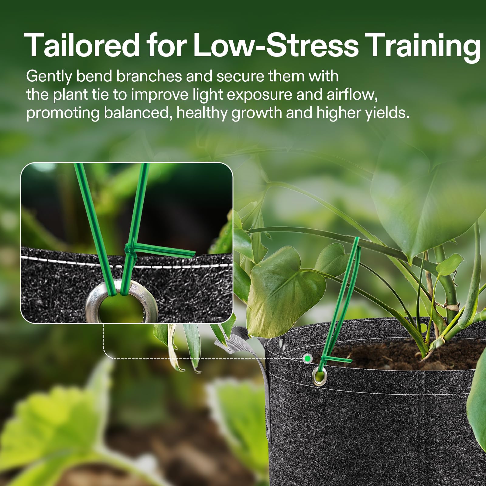 VIVOSUN twist ties used to seal kitchen bags securely