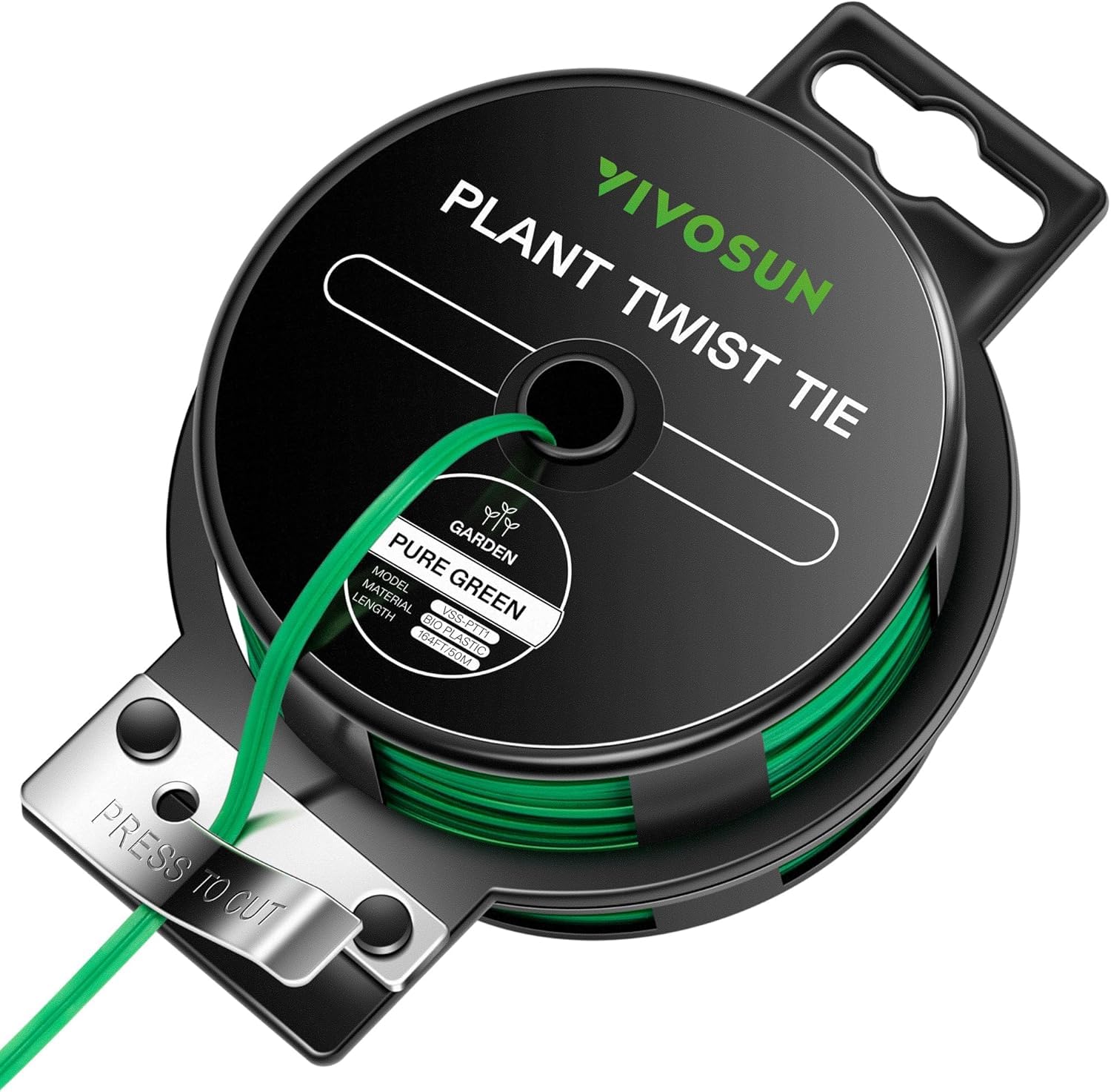 VIVOSUN twist ties roll with built in cutter for easy gardening