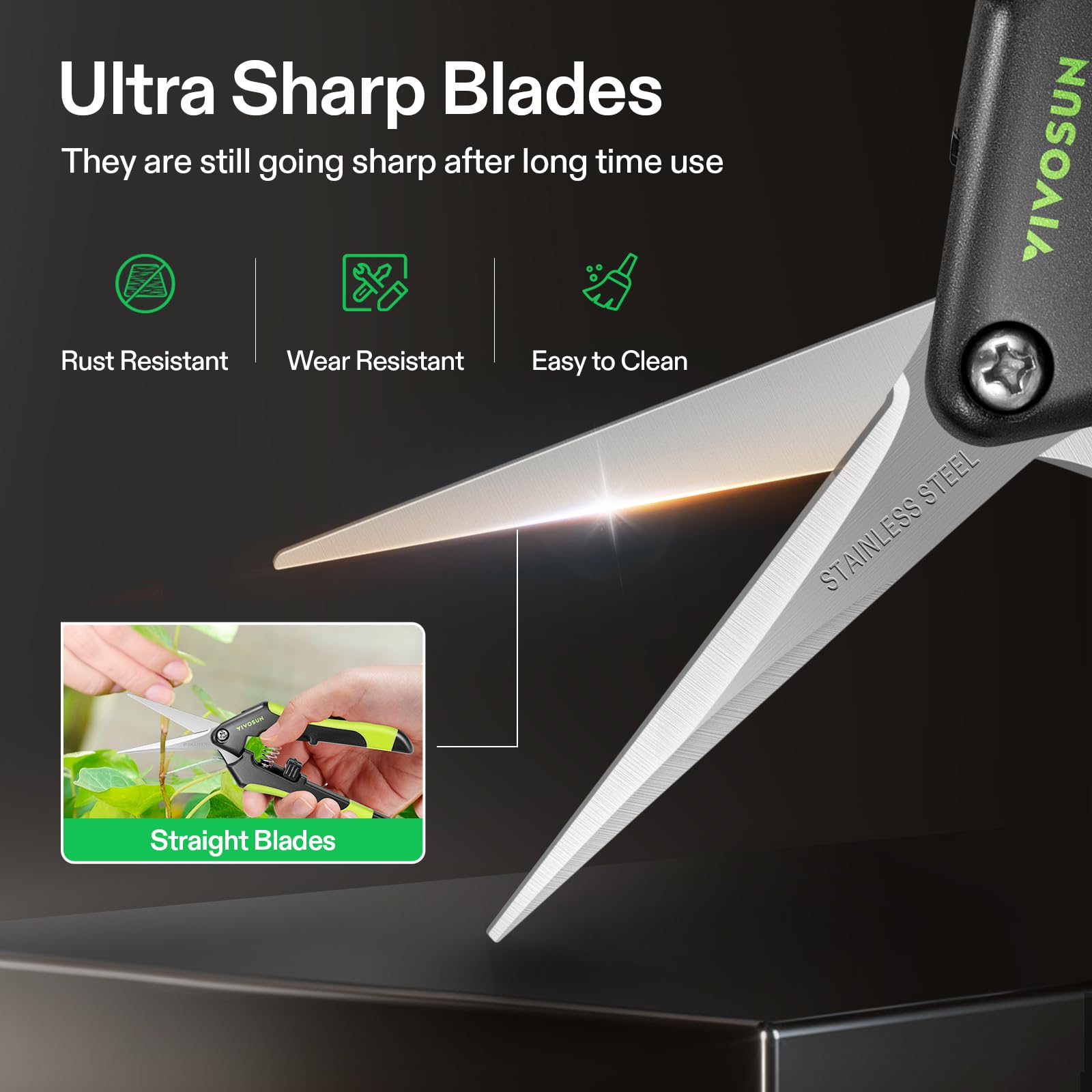 VIVOSUN two-pack pruners ready for gardening tasks