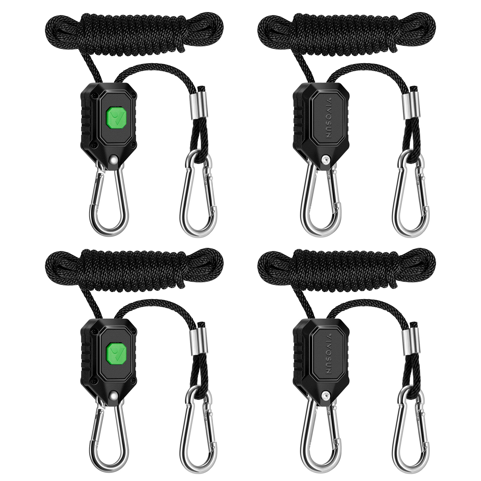 VIVOSUN two-pair adjustable hanger with metal gears close-up for secure positioning