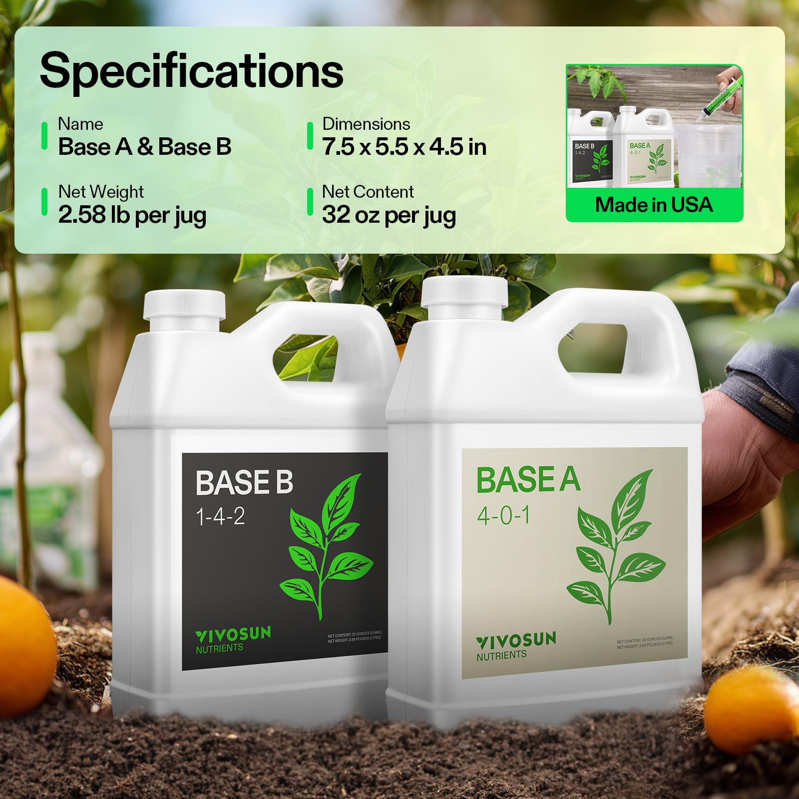 VIVOSUN vegetative stage feeding helps plants establish strong foundations