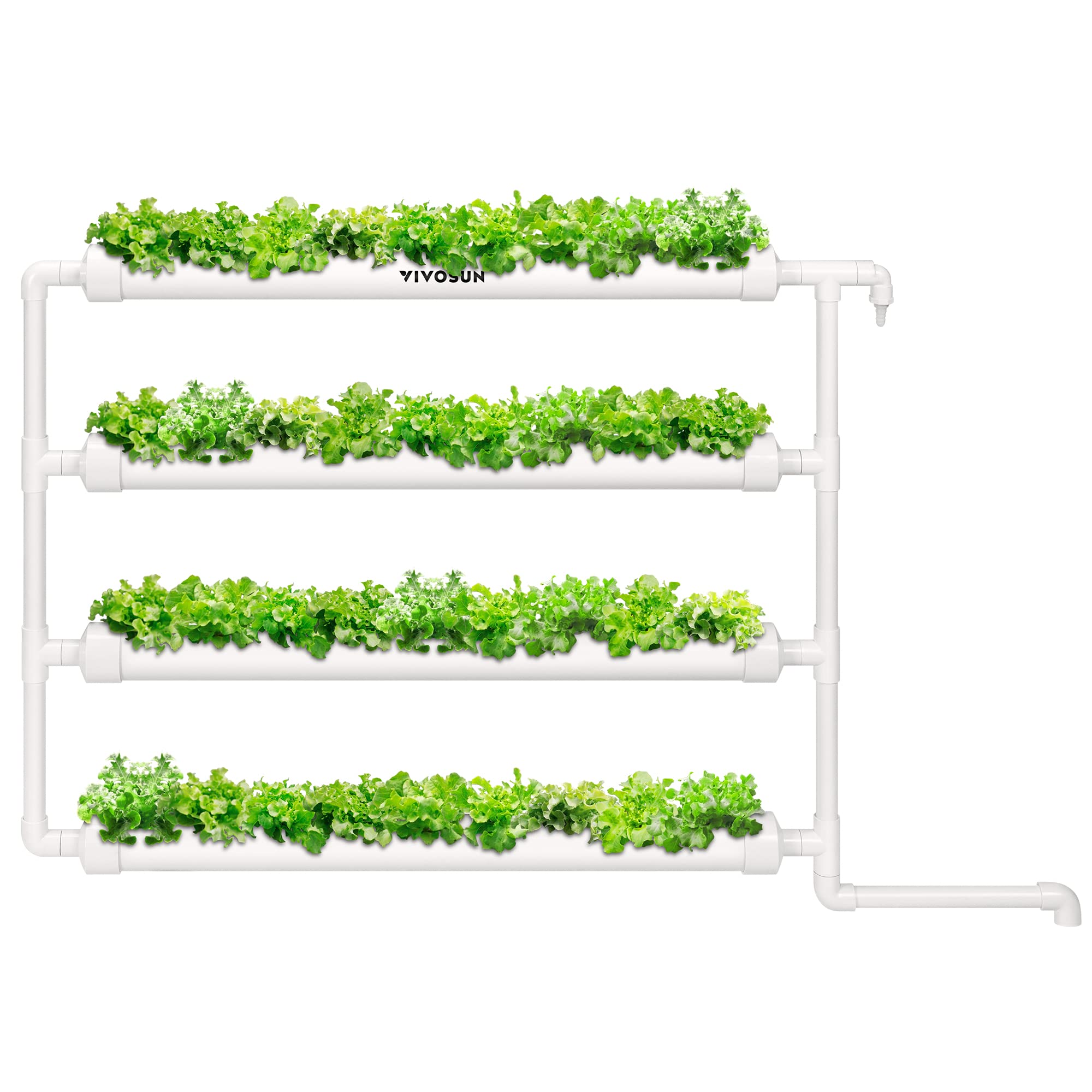 VIVOSUN wall-mounted hydroponic kit being assembled for space-saving indoor gardening