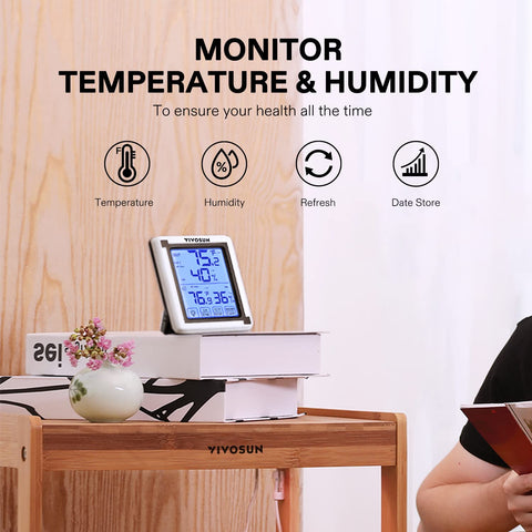VIVOSUN wireless outdoor sensor provides accurate temperature and humidity from far away.