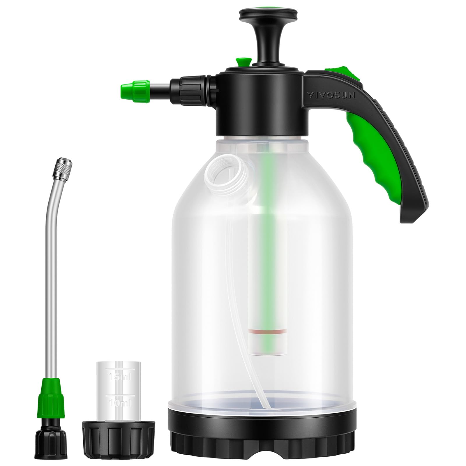 VIVOSUN 70oz pump sprayer with clear tank for easy liquid level checks during gardening