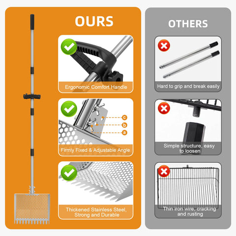 Viwomik adjustable handle from 22 to 63 inches for flexible use